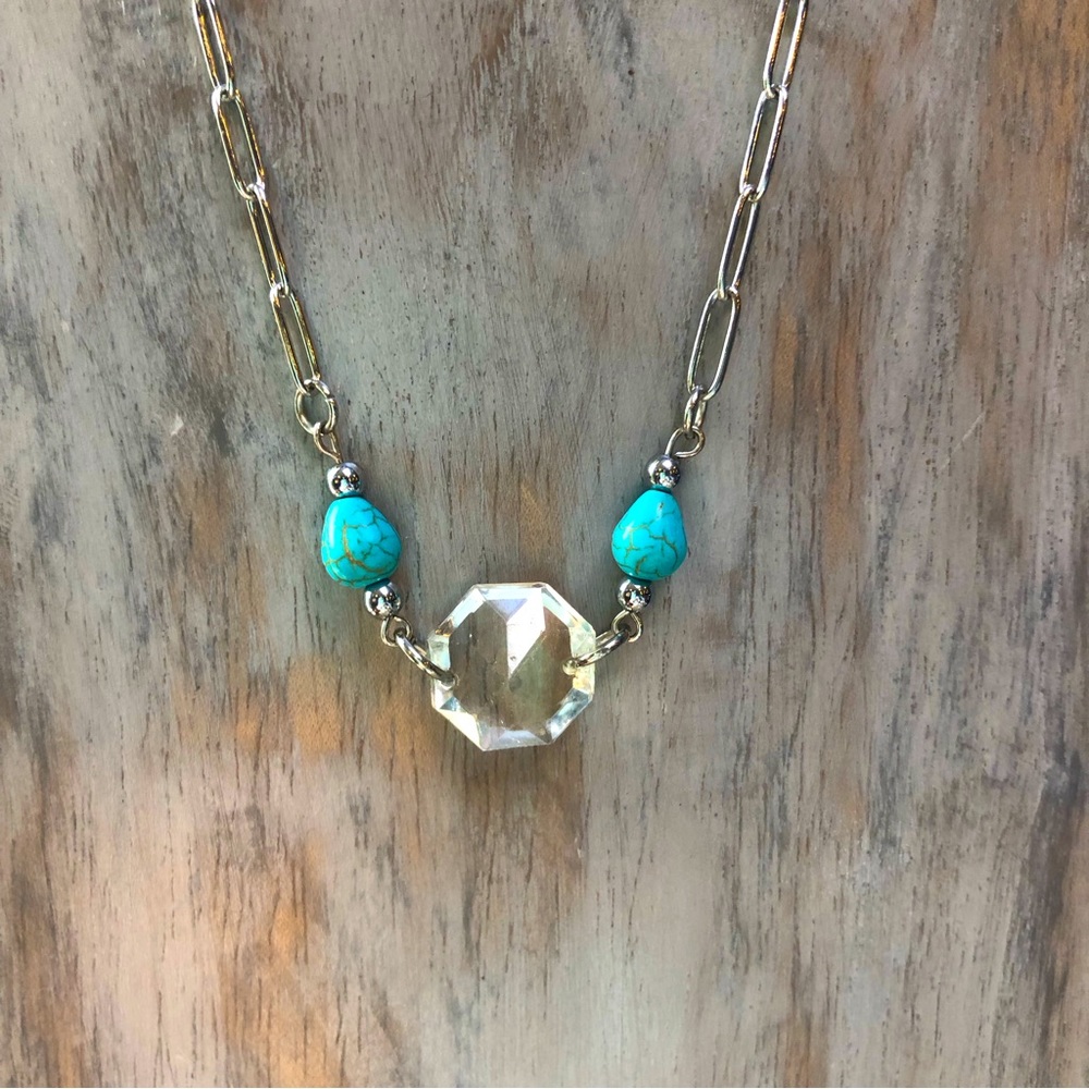 Crystal & Howlite Necklace